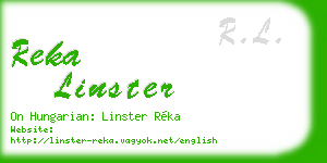 reka linster business card